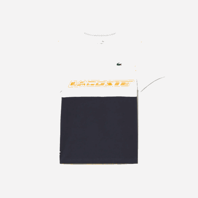 blanco azul naranja wyi VVL0A26 hombres Lacoste camiseta de tenis x daniil medvedev