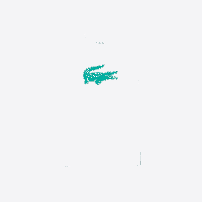 blanco verde w1j VVL0A745 hombres Lacoste Camiseta deportiva de punto transpirable con estampado de cocodrilo en 3D