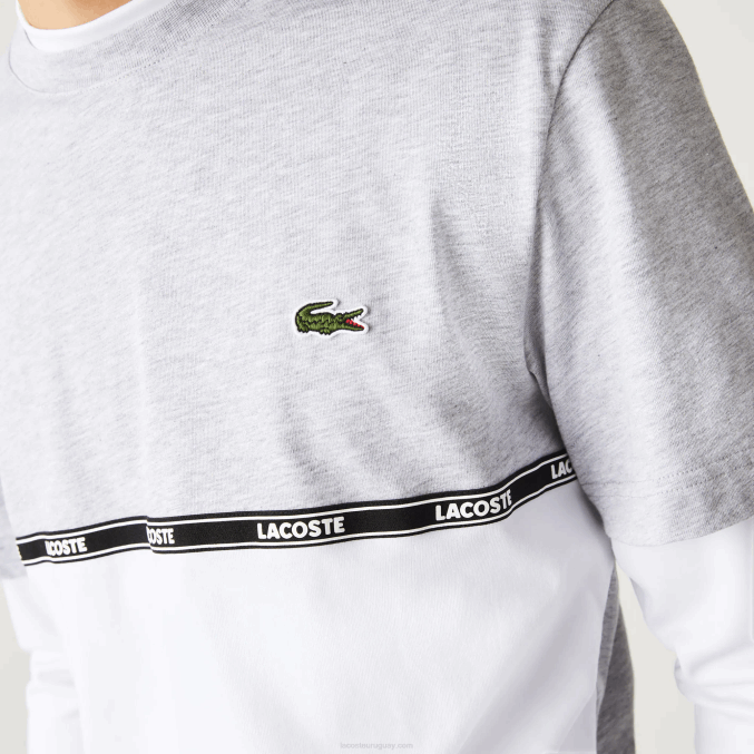gris chino blanco mtg VVL0A831 hombres Lacoste camiseta de marca
