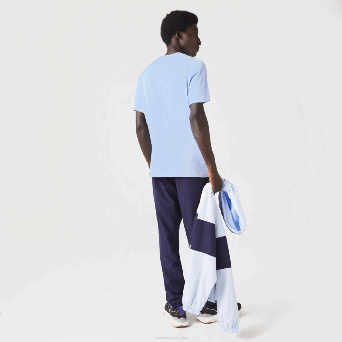 hbp azul VVL0A107 hombres Lacoste camiseta de corte regular
