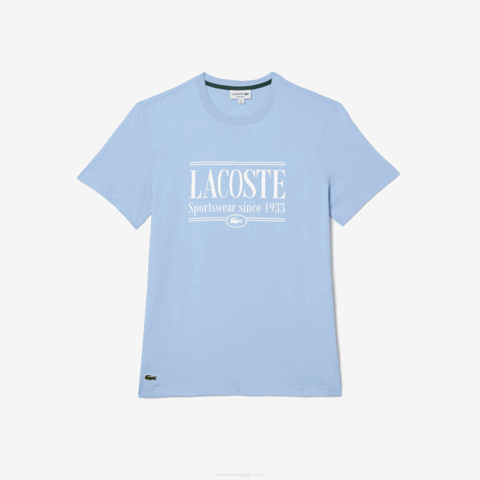 hbp azul VVL0A107 hombres Lacoste camiseta de corte regular