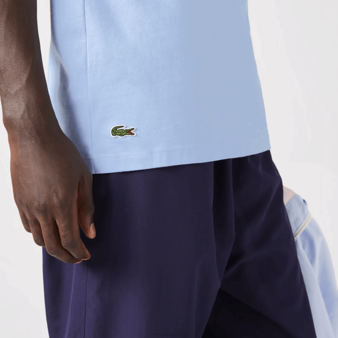 hbp azul VVL0A107 hombres Lacoste camiseta de corte regular