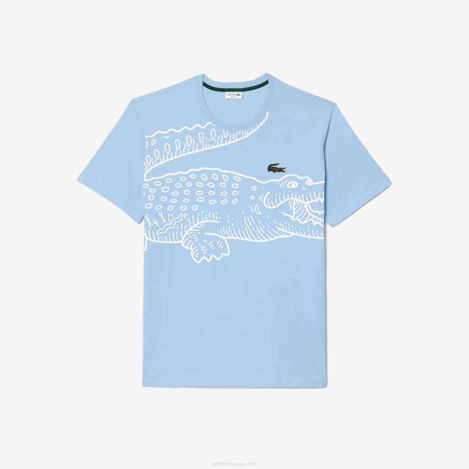 hbp azul VVL0A135 hombres Lacoste camiseta de corte holgado de algodón - tallas grandes - alta