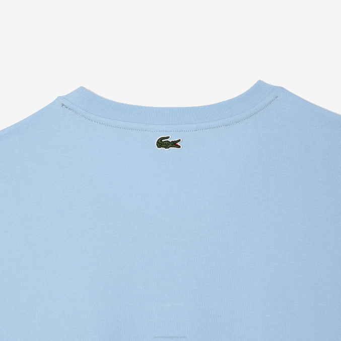 hbp azul VVL0A135 hombres Lacoste camiseta de corte holgado de algodón - tallas grandes - alta