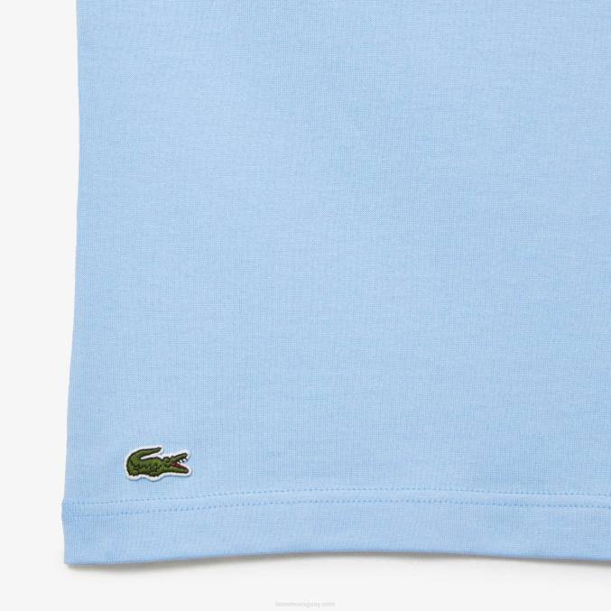 hbp azul VVL0A225 hombres Lacoste camiseta de corte holgado en punto de algodón orgánico