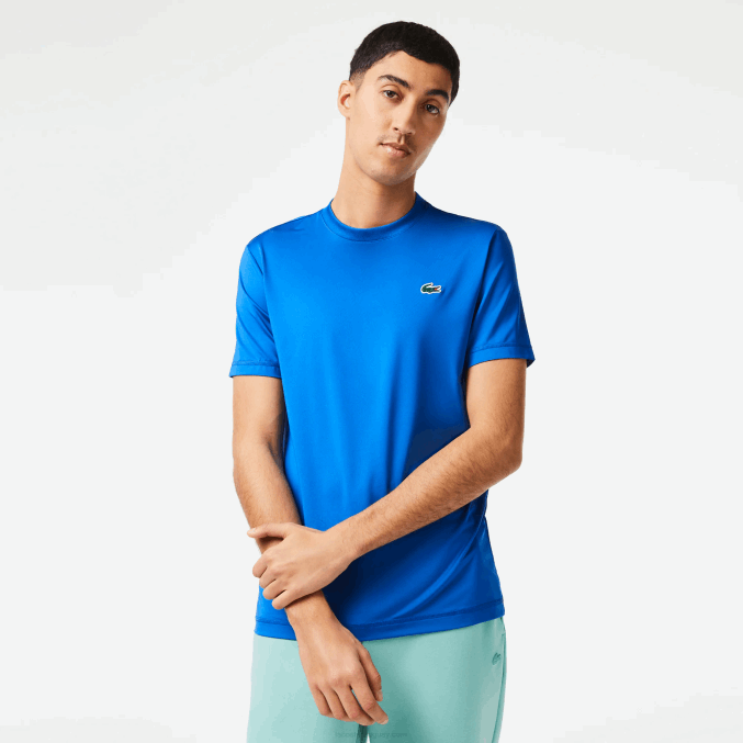 kxb azul VVL0A120 hombres Lacoste camiseta sport slim fit de punto elástico