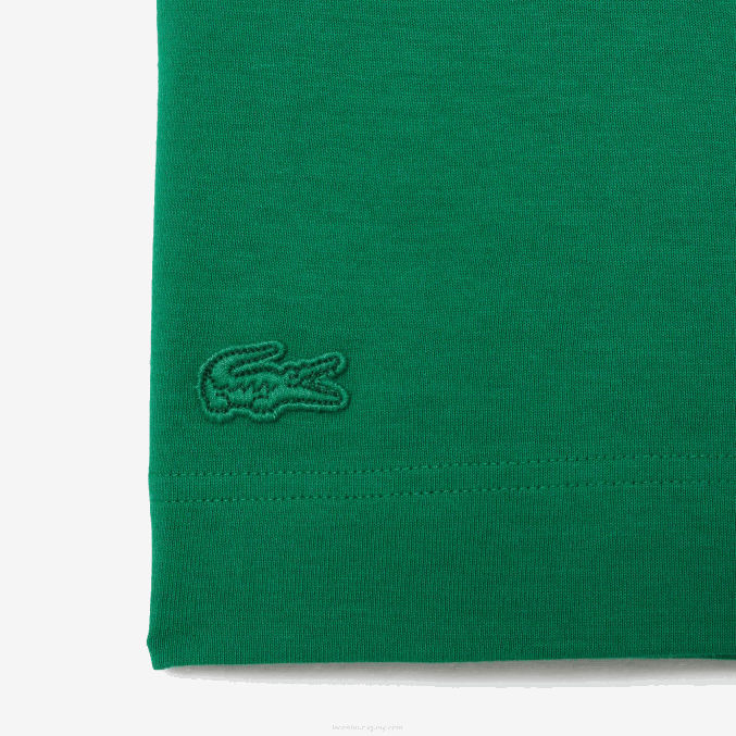 ldm verde VVL0A616 hombres Lacoste camiseta oversize con cocodrilo