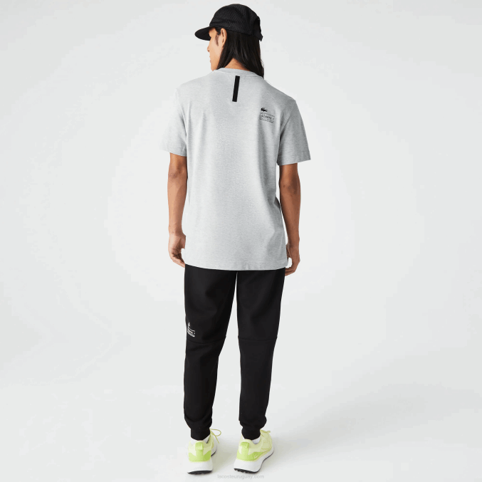 lomo gris cca VVL0A561 hombres Lacoste playera de piqué regular fit con logo