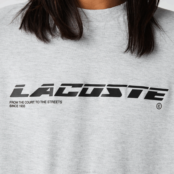 lomo gris cca VVL0A561 hombres Lacoste playera de piqué regular fit con logo