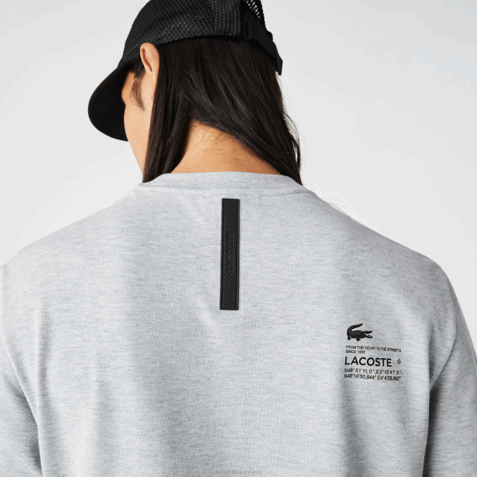 lomo gris cca VVL0A561 hombres Lacoste playera de piqué regular fit con logo
