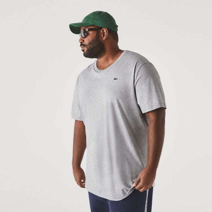 lomo gris cca VVL0A650 hombres Lacoste camiseta xl regular fit de punto de algodón pima