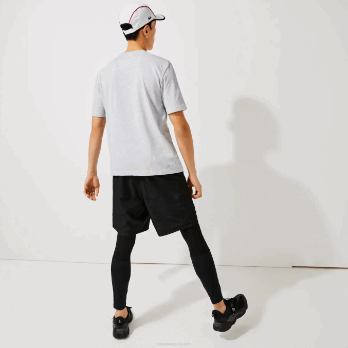 lomo gris cca VVL0A718 hombres Lacoste camiseta deportiva transpirable