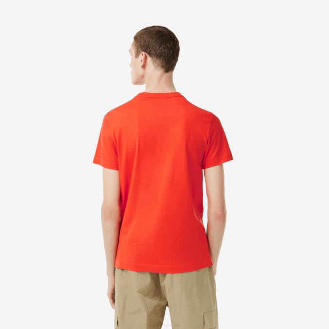 naranja 02k VVL0A154 hombres Lacoste camiseta tenis x novak djokovic