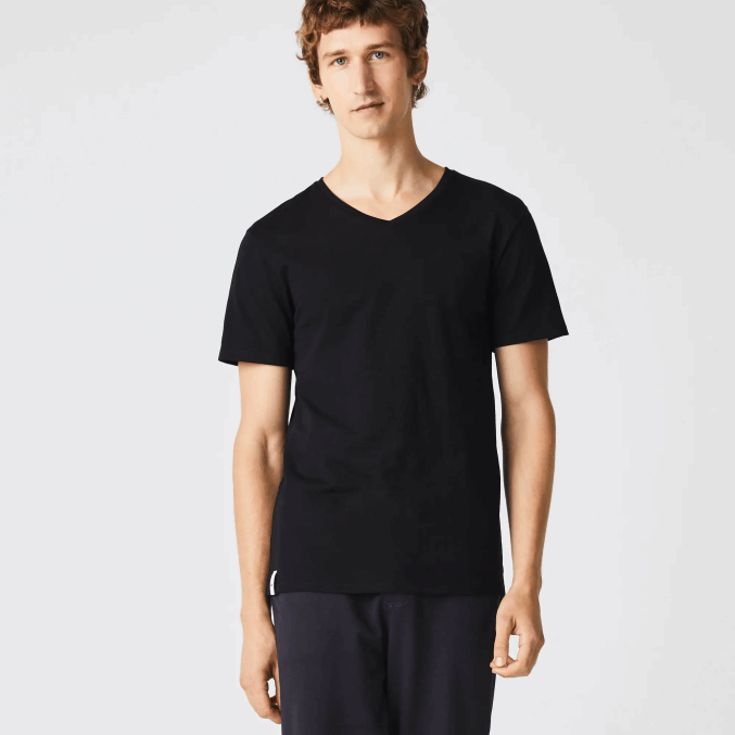 negro 031 VVL0A1346 hombres Lacoste Pack de 3 camisetas lisas