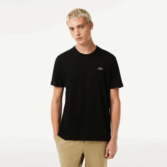 negro 031 VVL0A52 hombres Lacoste camiseta deportiva transpirable