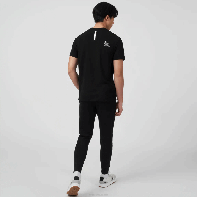 negro 031 VVL0A560 hombres Lacoste playera de piqué regular fit con logo
