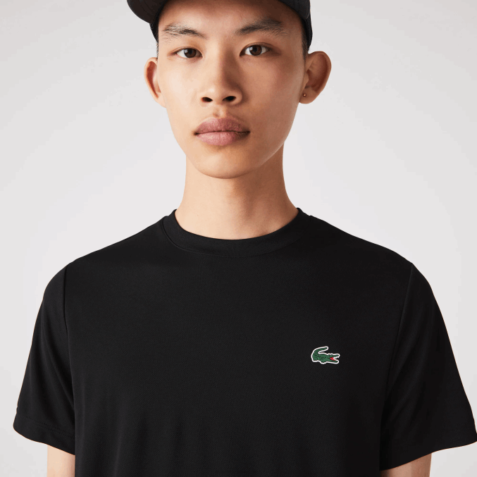 negro 031 VVL0A672 hombres Lacoste camiseta sport piqué transpirable