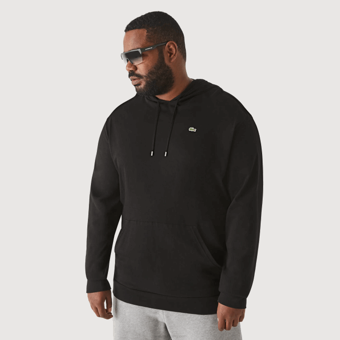 negro 031 VVL0A723 hombres Lacoste camiseta con capucha xl regular fit