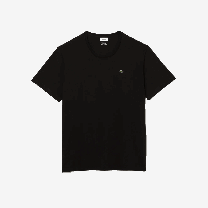 negro 031 VVL0A759 hombres Lacoste camiseta de jersey de algodón con cuello redondo xl
