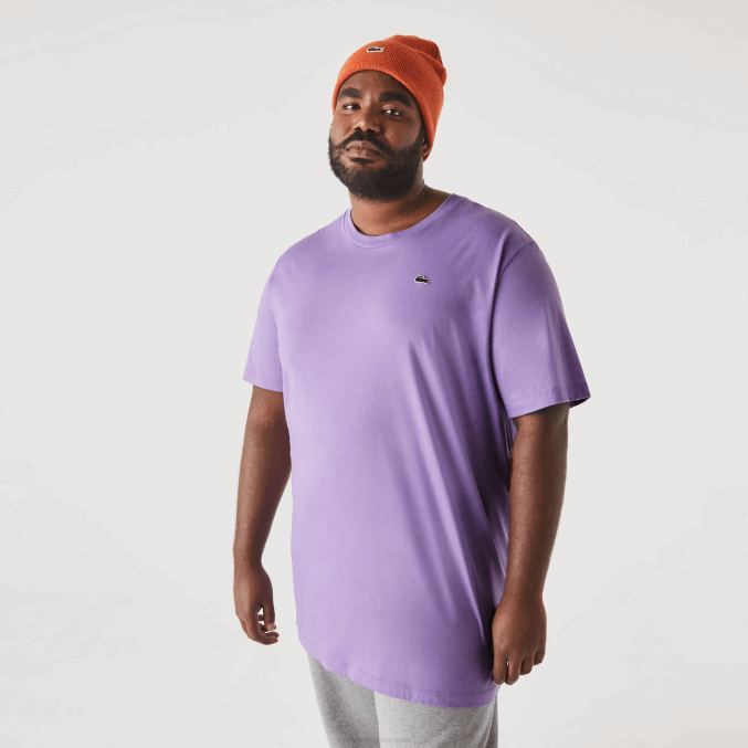 púrpura gfu VVL0A822 hombres Lacoste camiseta xl regular fit de punto de algodón pima
