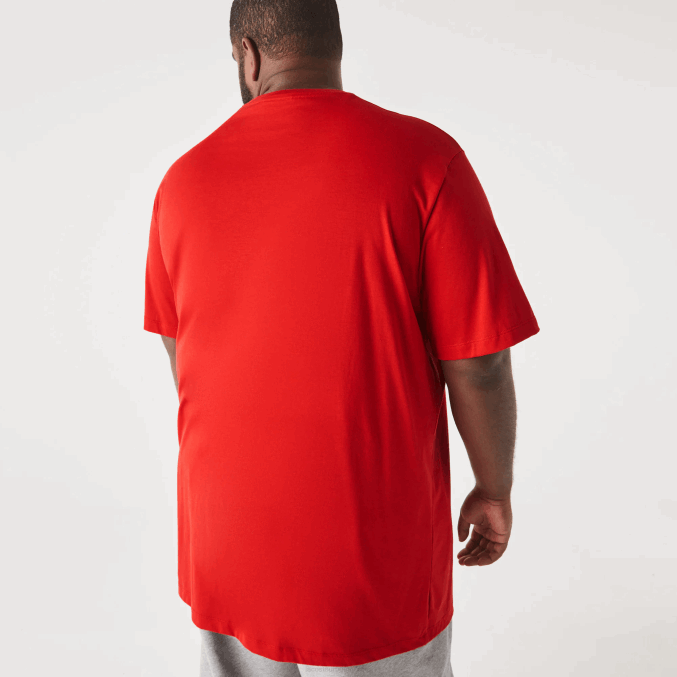 rojo 240 VVL0A729 hombres Lacoste camiseta xl regular fit de punto de algodón pima