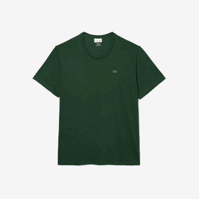 verde 132 VVL0A832 hombres Lacoste camiseta de jersey de algodón con cuello redondo xl