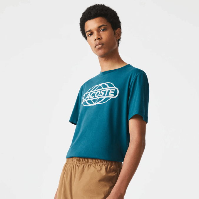 verde zcd VVL0A697 hombres Lacoste camiseta deportiva de punto orgánico