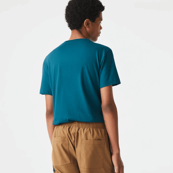 verde zcd VVL0A697 hombres Lacoste camiseta deportiva de punto orgánico