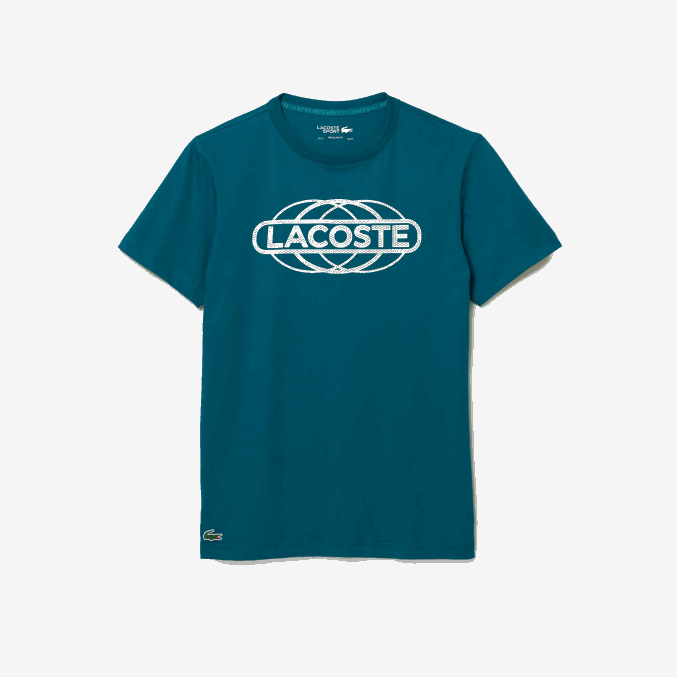 verde zcd VVL0A697 hombres Lacoste camiseta deportiva de punto orgánico