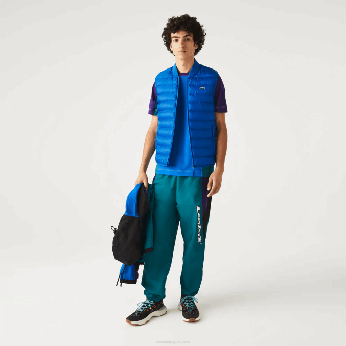 azul k1q VVL0A1251 hombres Lacoste chaleco acolchado repelente al agua