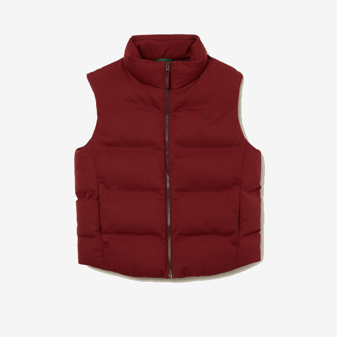burdeos zs1 VVL0A1258 hombres Lacoste chaleco con capucha plegable