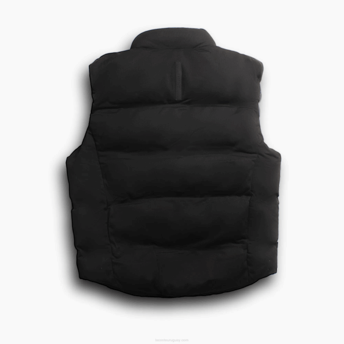 negro 031 VVL0A1259 hombres Lacoste chaleco con capucha plegable