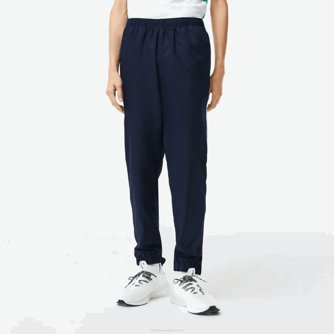 azul marino 423 VVL0A1172 hombres Lacoste chándal de tenis con estampado deportivo