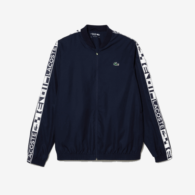 azul marino 423 VVL0A1172 hombres Lacoste chándal de tenis con estampado deportivo