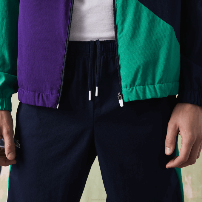 azul marino verde violeta blanco xsb VVL0A1145 hombres Lacoste chándal deportivo de tenis con estampado de cocodrilo