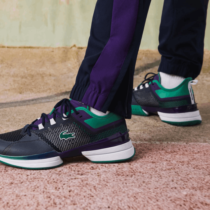 azul marino verde violeta blanco xsb VVL0A1145 hombres Lacoste chándal deportivo de tenis con estampado de cocodrilo