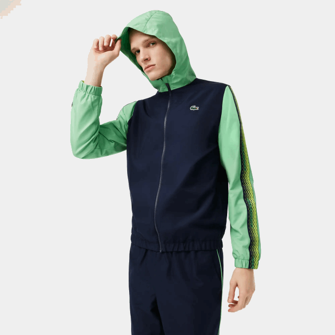 azul marino verde wti VVL0A343 hombres Lacoste jogger de tenis regular fit