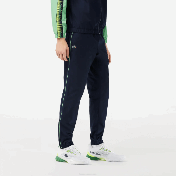 azul marino verde wti VVL0A343 hombres Lacoste jogger de tenis regular fit