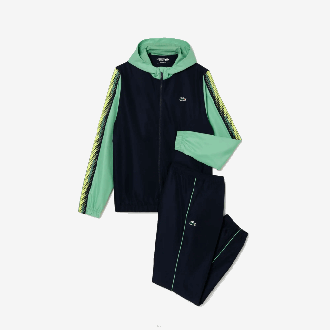 azul marino verde wti VVL0A343 hombres Lacoste jogger de tenis regular fit