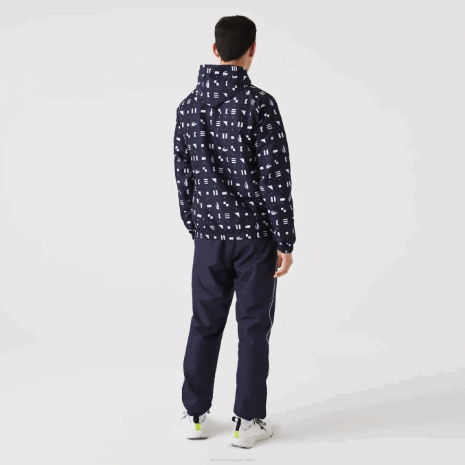 blanco azul marino r20 VVL0A1194 hombres Lacoste chándal deportivo de tenis