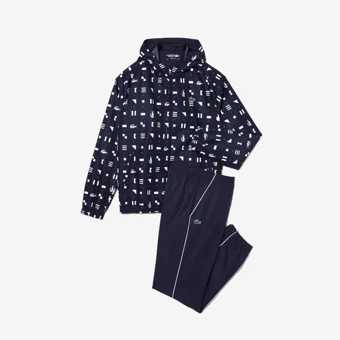 blanco azul marino r20 VVL0A1194 hombres Lacoste chándal deportivo de tenis