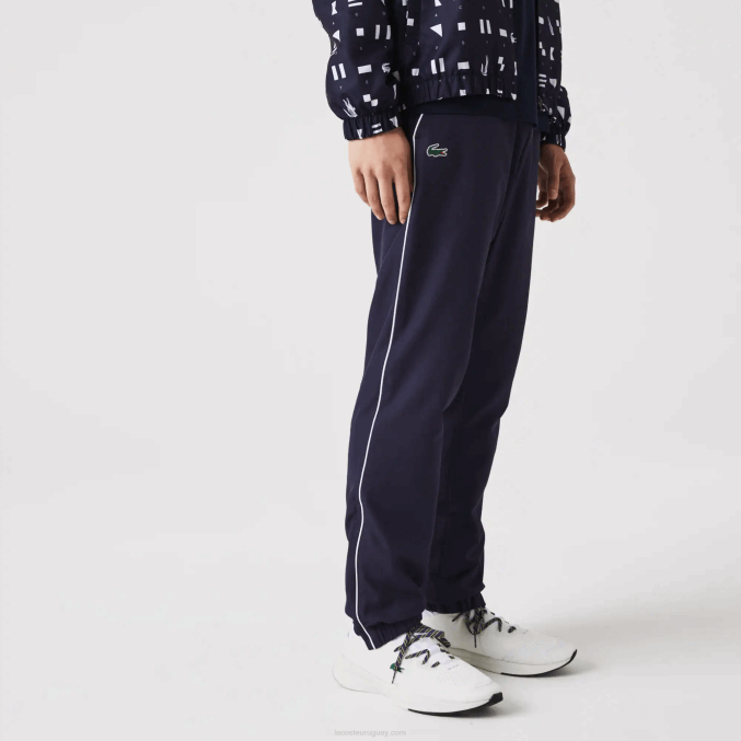 blanco azul marino r20 VVL0A1194 hombres Lacoste chándal deportivo de tenis
