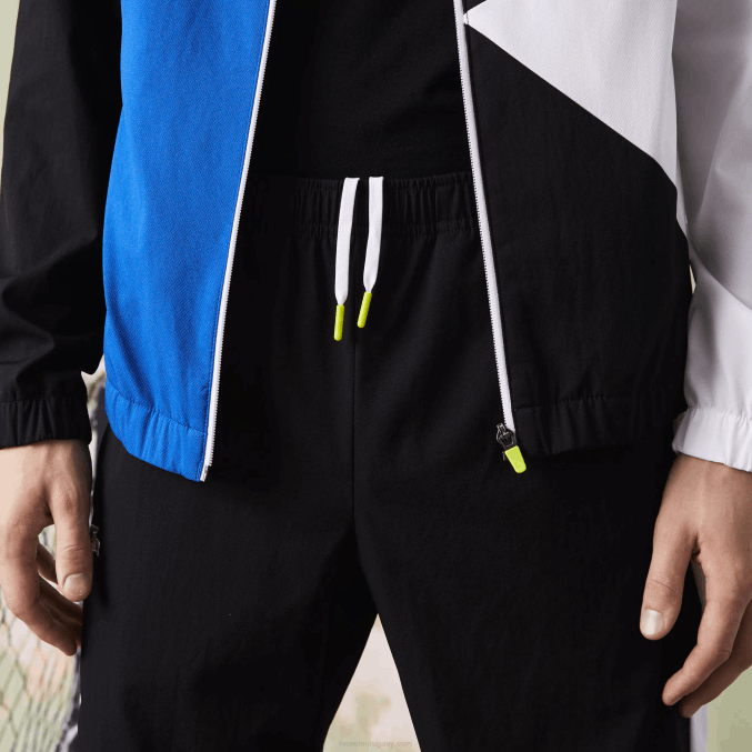 blanco negro azul amarillo l74 VVL0A1144 hombres Lacoste chándal deportivo de tenis con estampado de cocodrilo