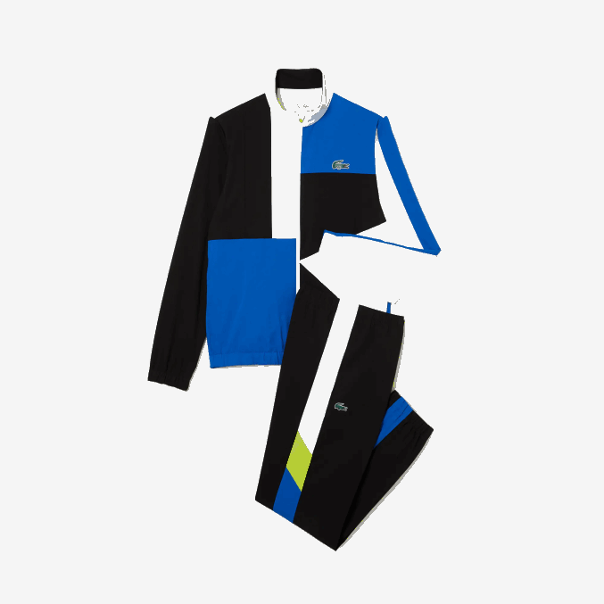 blanco negro azul amarillo l74 VVL0A1144 hombres Lacoste chándal deportivo de tenis con estampado de cocodrilo