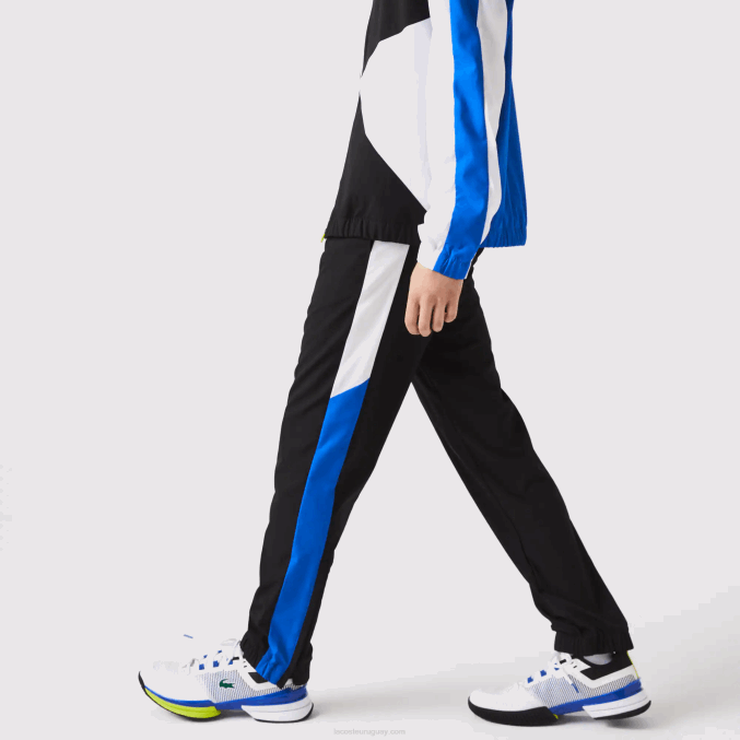 blanco negro azul amarillo l74 VVL0A1144 hombres Lacoste chándal deportivo de tenis con estampado de cocodrilo