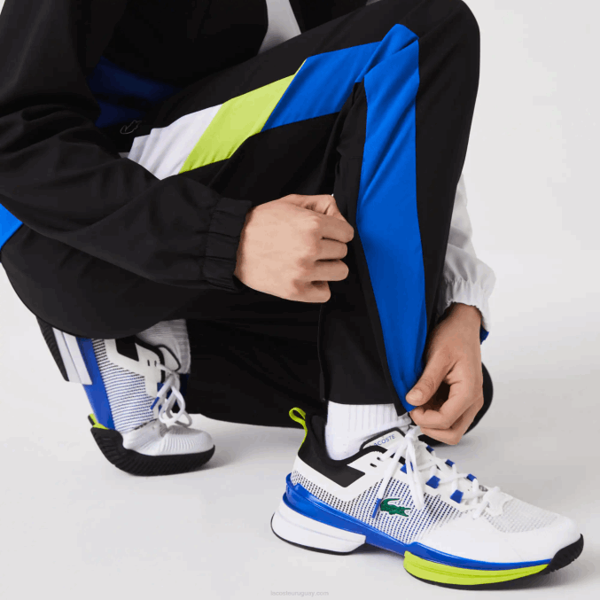 blanco negro azul amarillo l74 VVL0A1144 hombres Lacoste chándal deportivo de tenis con estampado de cocodrilo