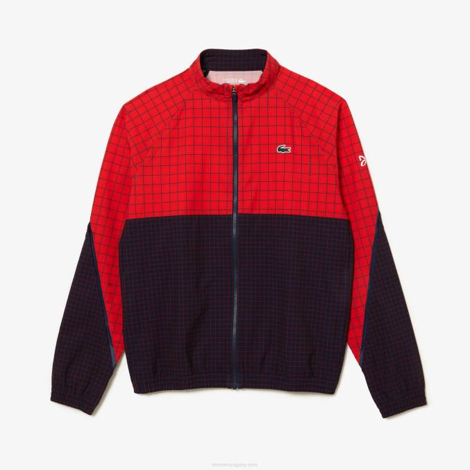 bqs rojo azul marino VVL0A268 hombres Lacoste conjunto jogger tennis x novak djokovic