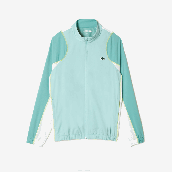 verde claro blanco amarillo xia VVL0A27 hombres Lacoste jogger de tenis con cuello alto