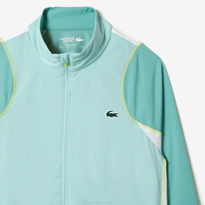verde claro blanco amarillo xia VVL0A27 hombres Lacoste jogger de tenis con cuello alto