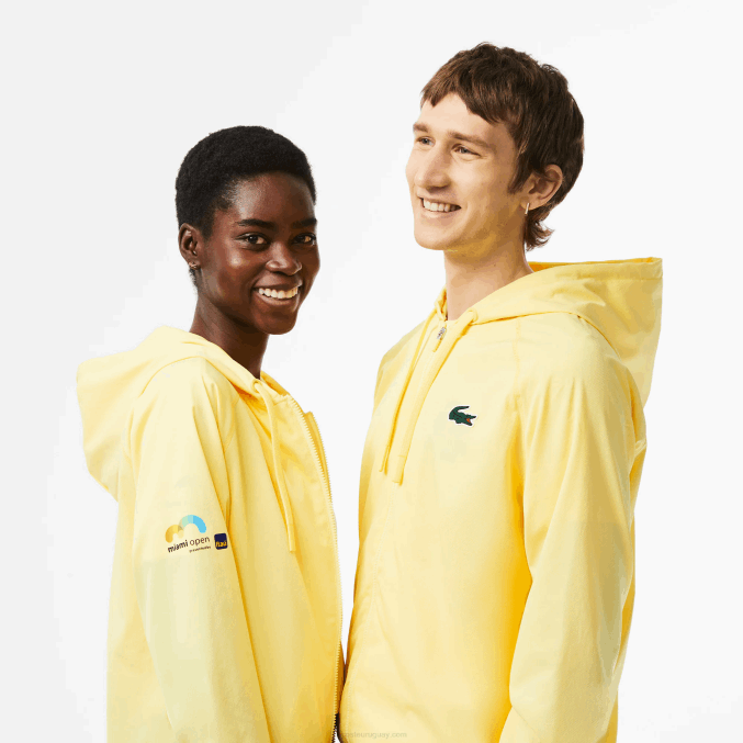 amarillo 107 VVL0A397 hombres Lacoste chamarra sport miami edición abierta